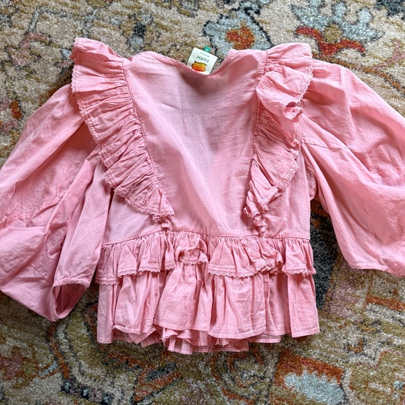 Farm Rio Pink Ruffled Blouse - Picture 2 of 5